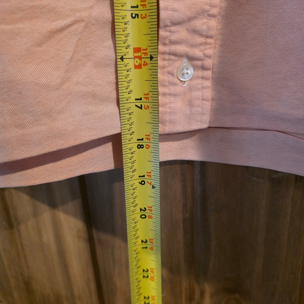Ralph Lauren Button Down Shirt Womens L Pink Excellent Short Sleeve Oxford - Picture 4 of 5
